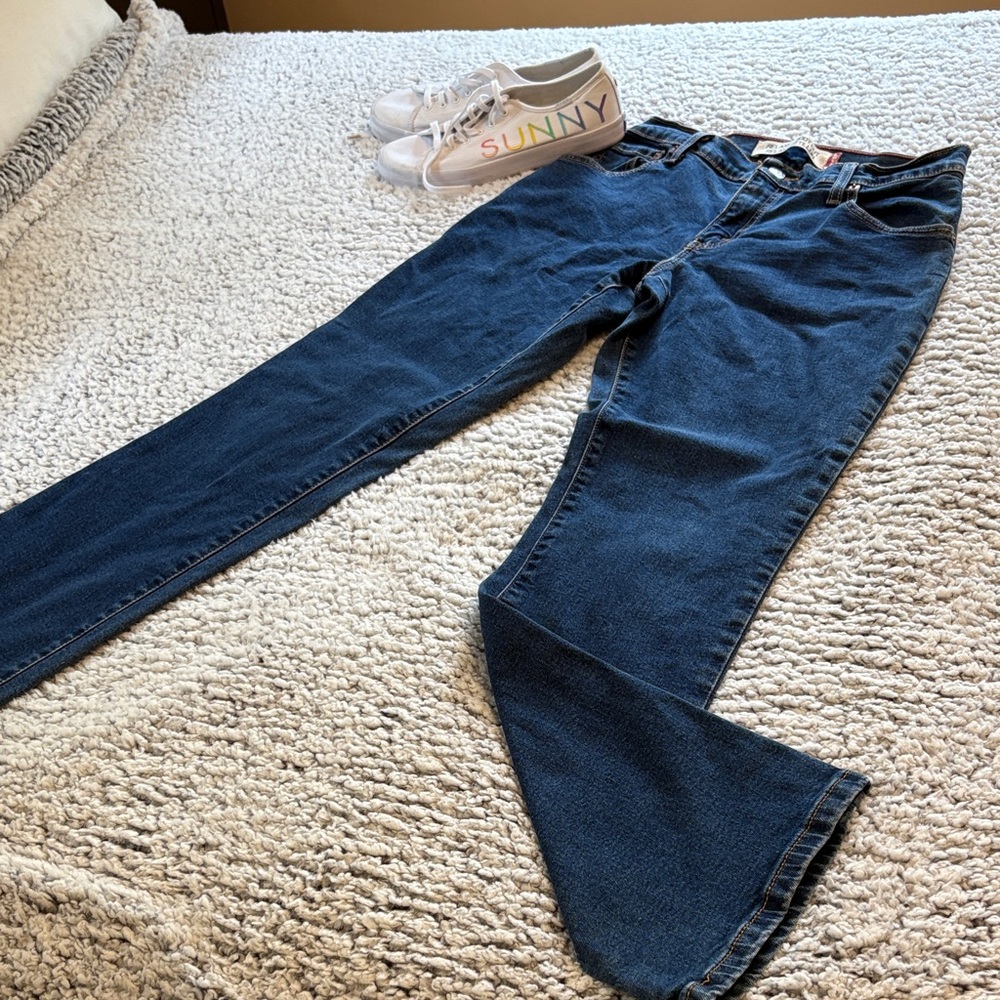 Levi's Dark Blue Relaxed Bootcut Jeans